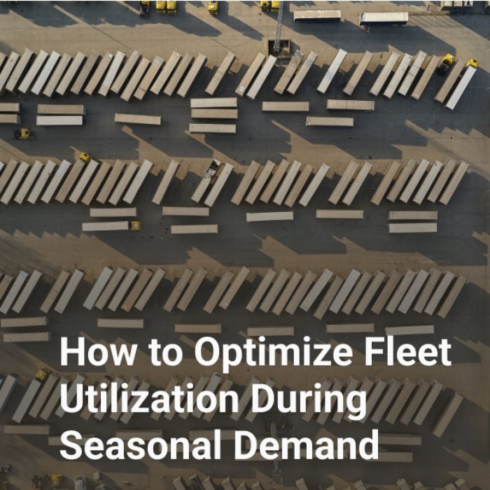 how to optimize fleet utilization during seasonal demand